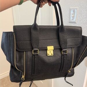 Pre-owned authentic 3.1 Phillip Lim Pashli tote in black leather